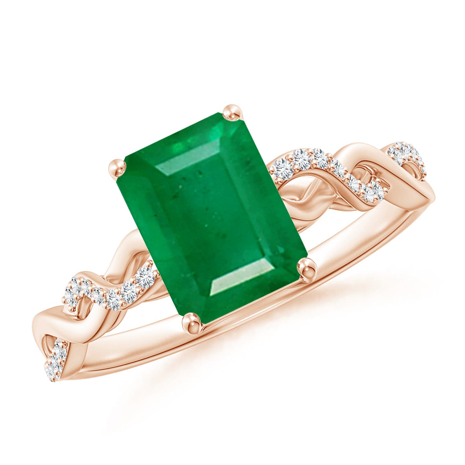 AA - Emerald / 1.63 CT / 14 KT Rose Gold