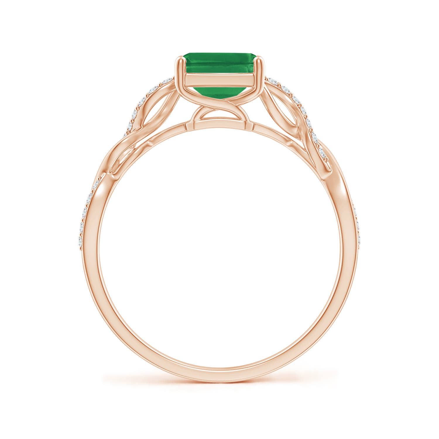 AA - Emerald / 1.63 CT / 14 KT Rose Gold