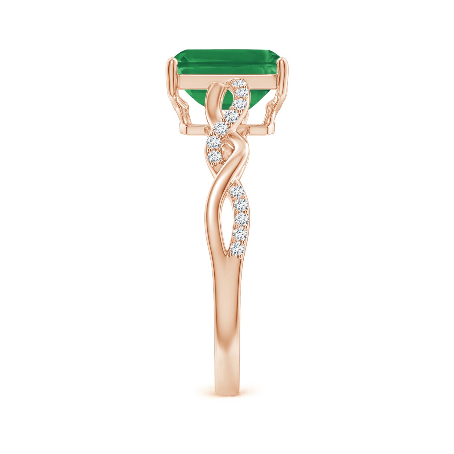 AA - Emerald / 1.63 CT / 14 KT Rose Gold