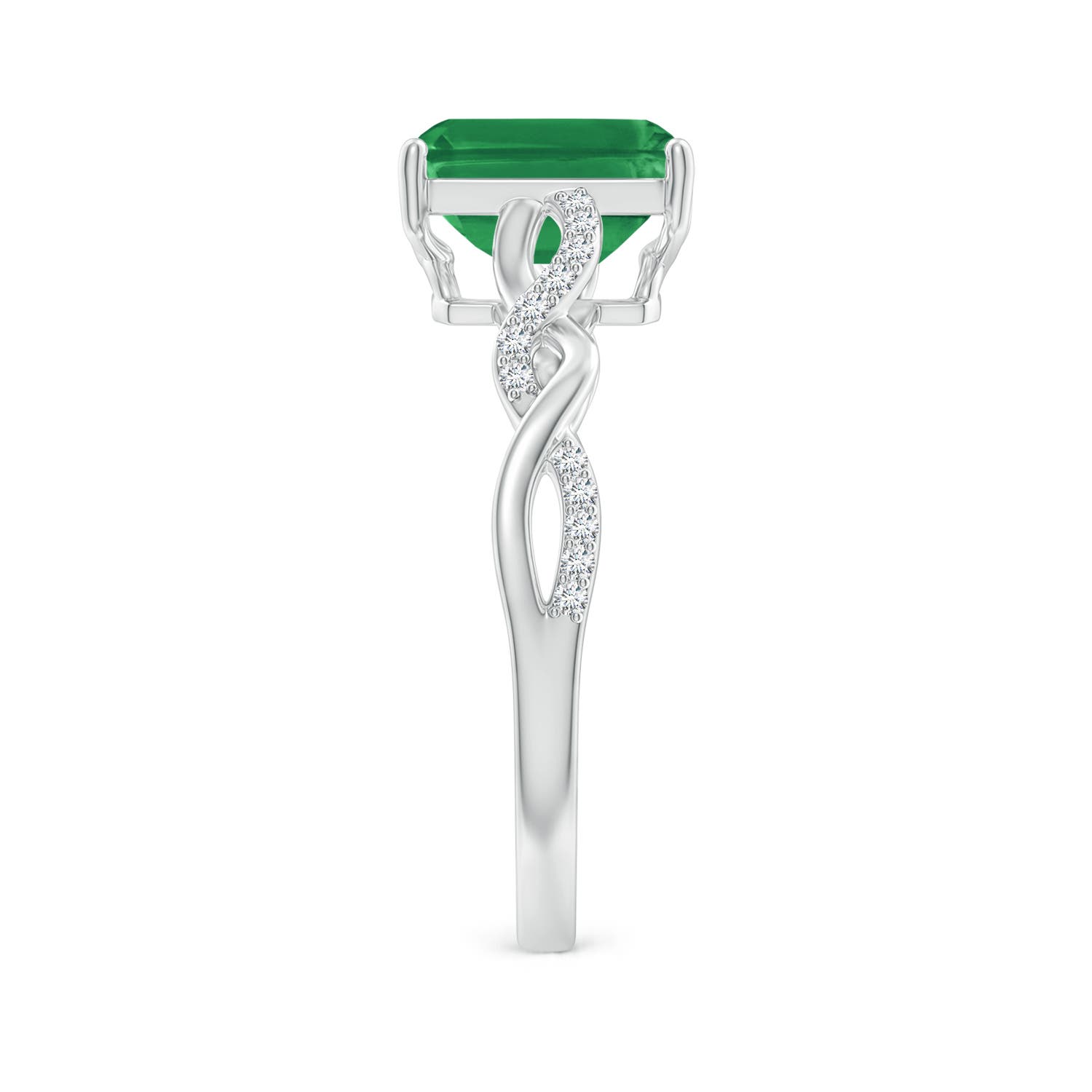 AA - Emerald / 1.63 CT / 14 KT White Gold