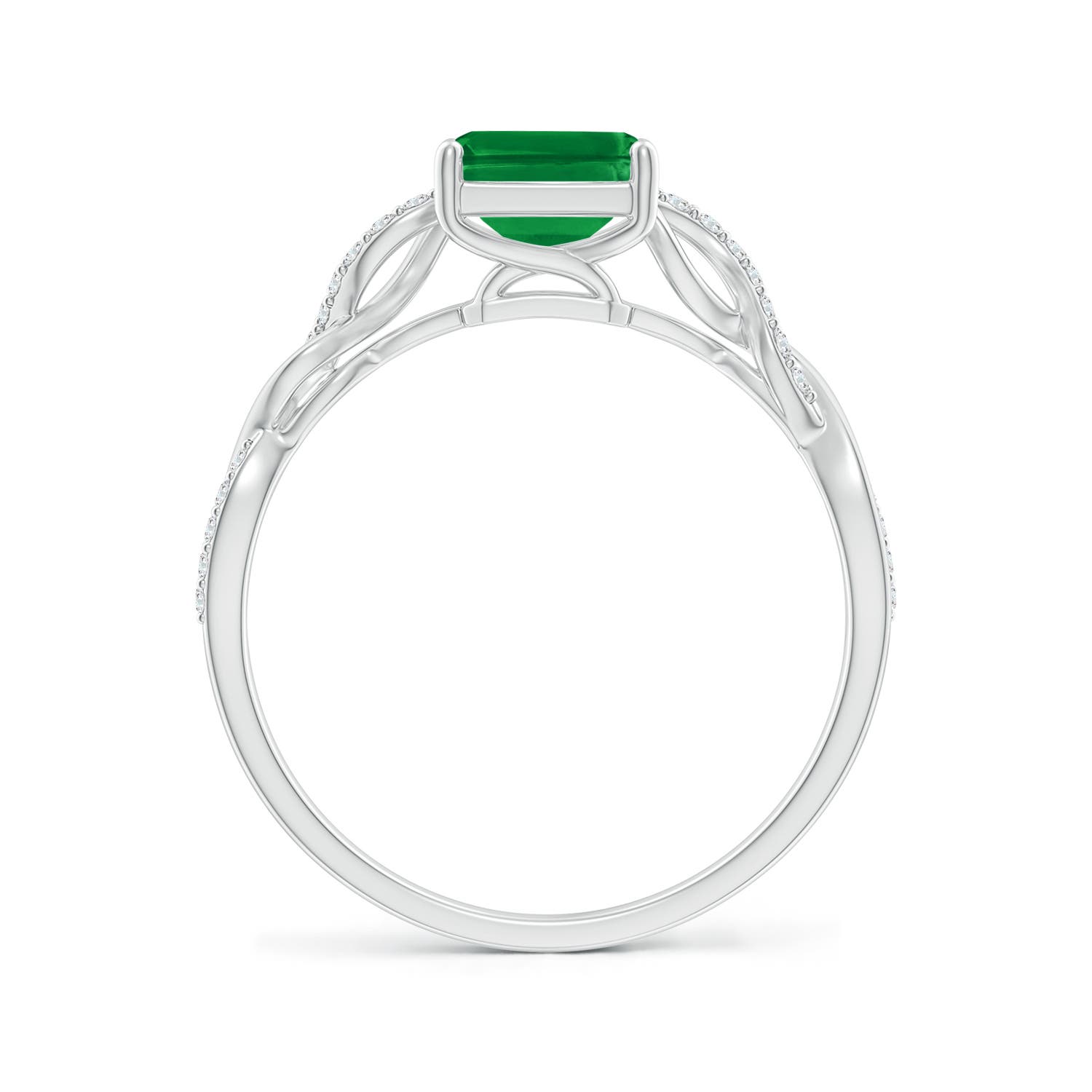 AAA - Emerald / 1.63 CT / 14 KT White Gold