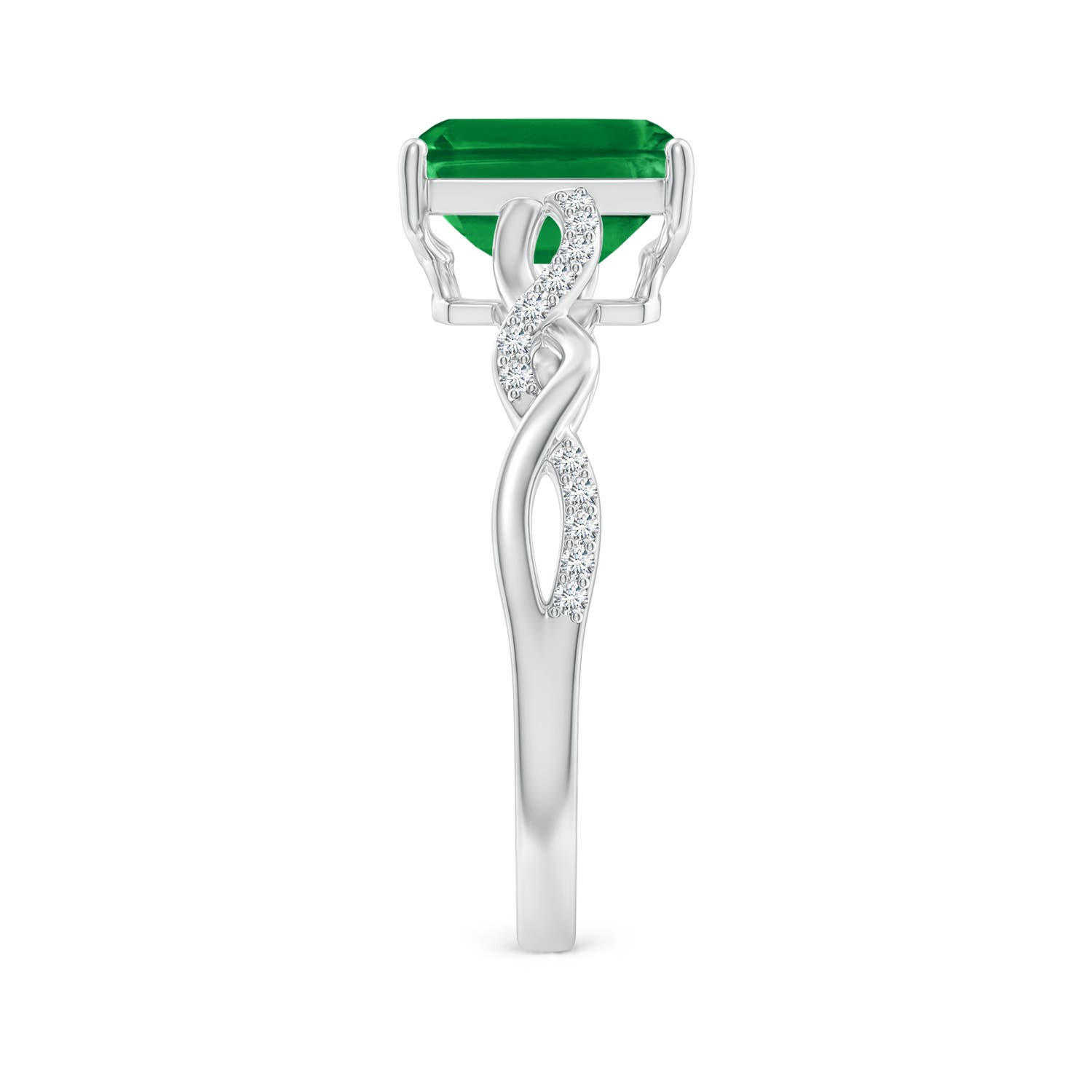 AAA - Emerald / 1.63 CT / 14 KT White Gold