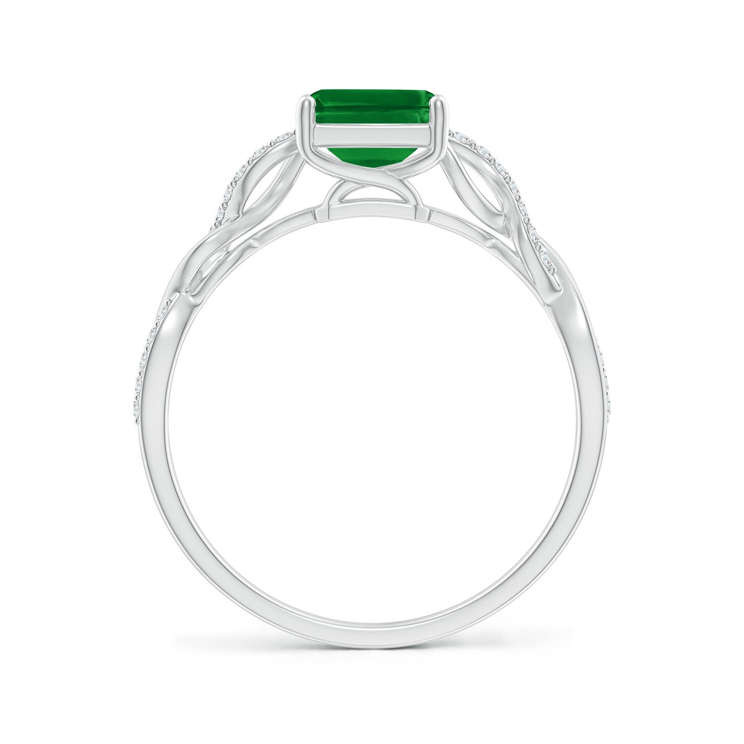 AAAA - Emerald / 1.63 CT / 14 KT White Gold