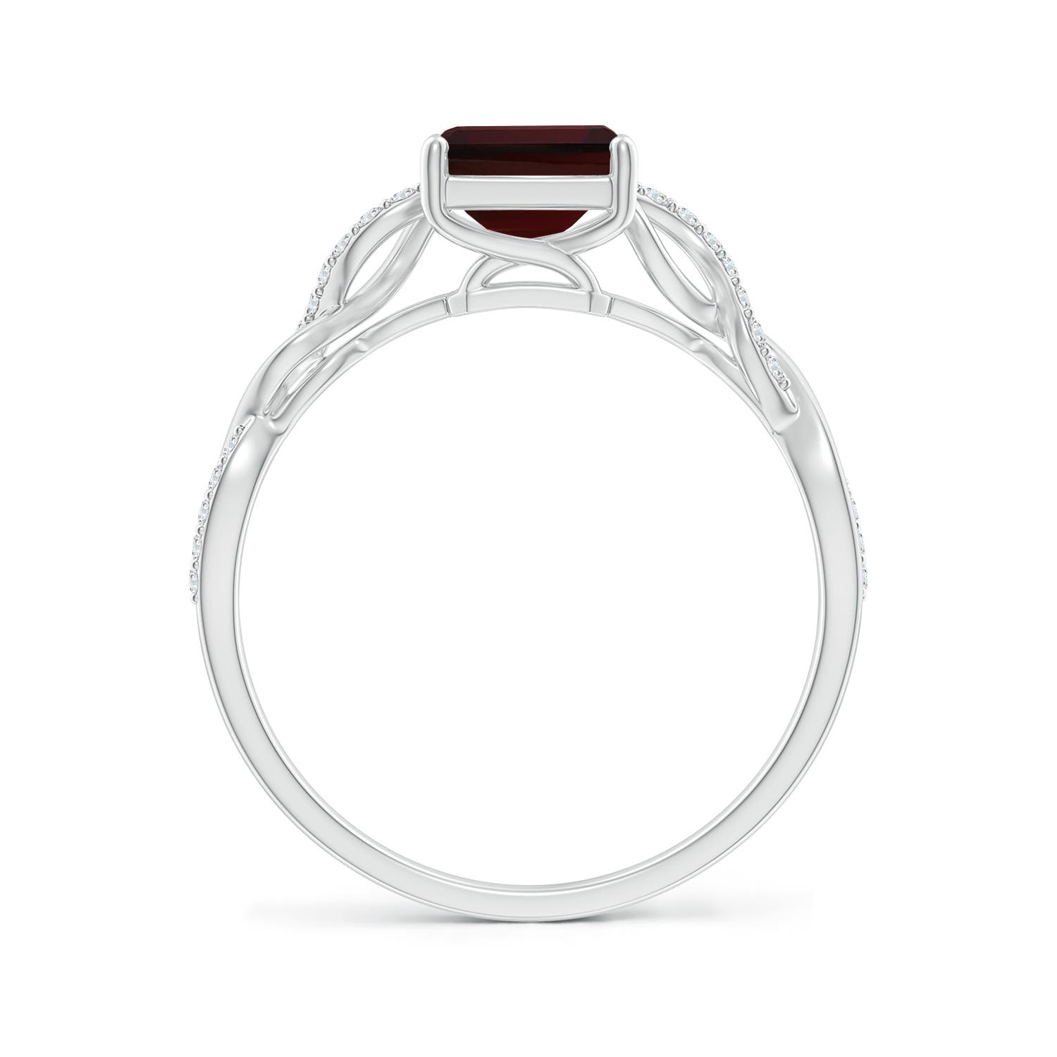 A - Garnet / 1.93 CT / 14 KT White Gold