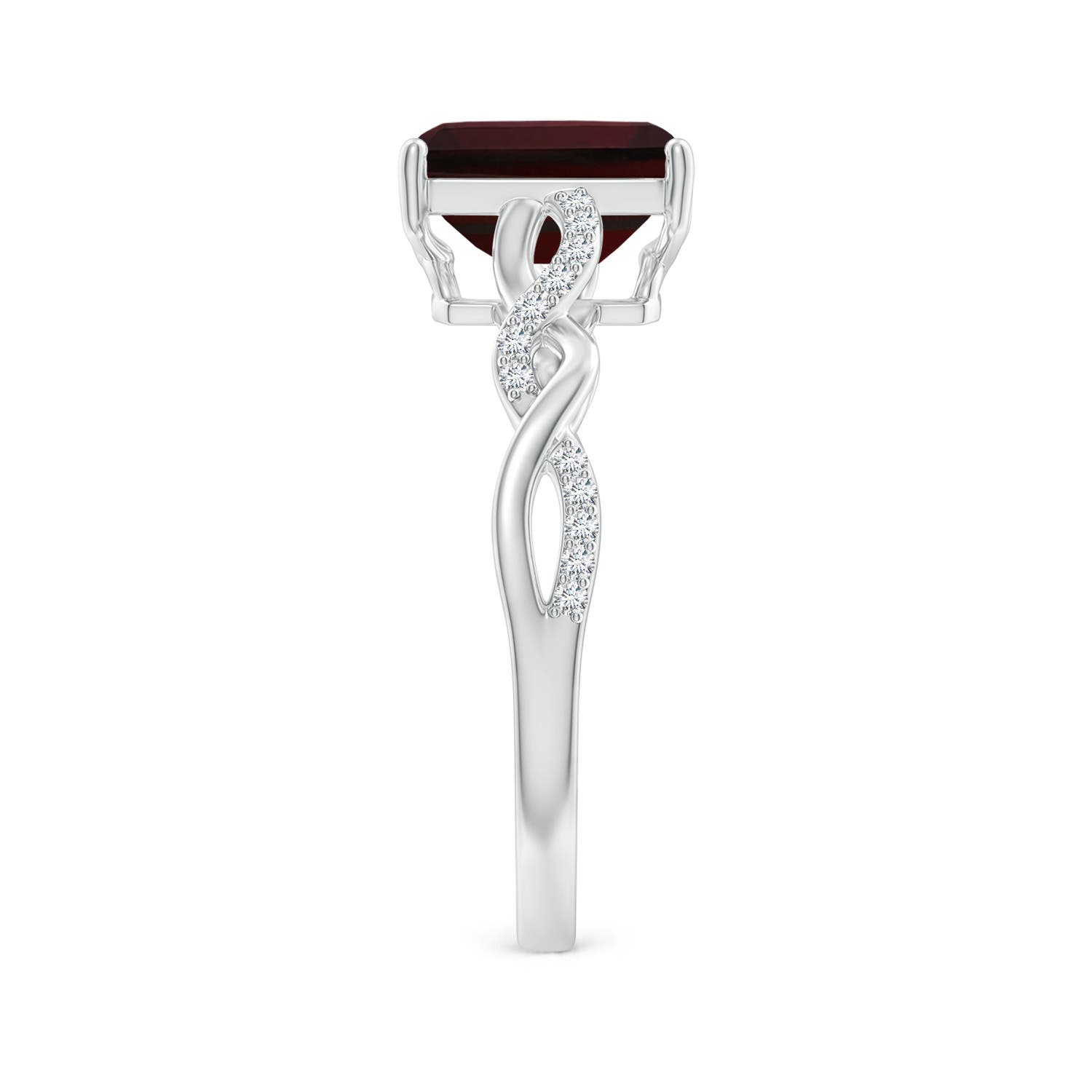 A - Garnet / 1.93 CT / 14 KT White Gold