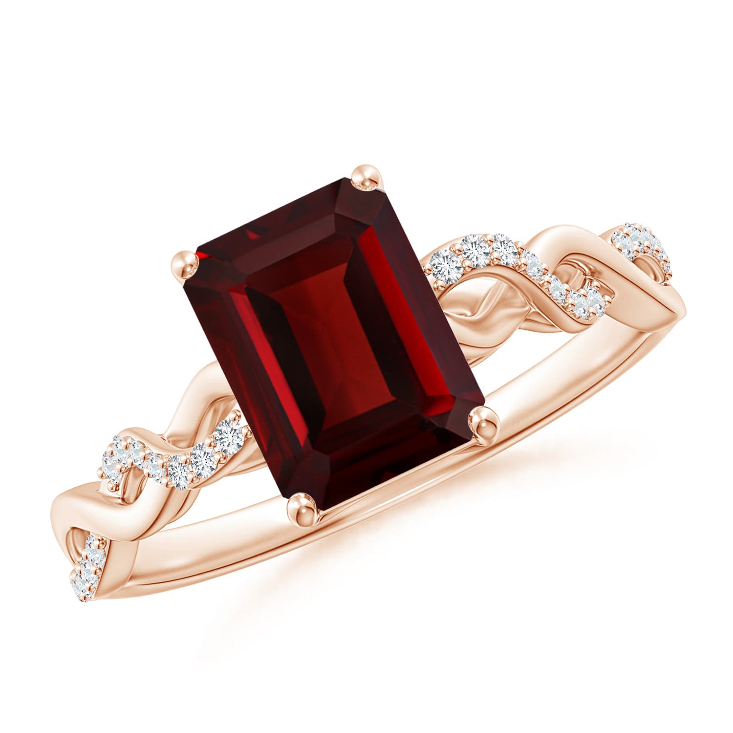 AAA - Garnet / 1.93 CT / 14 KT Rose Gold