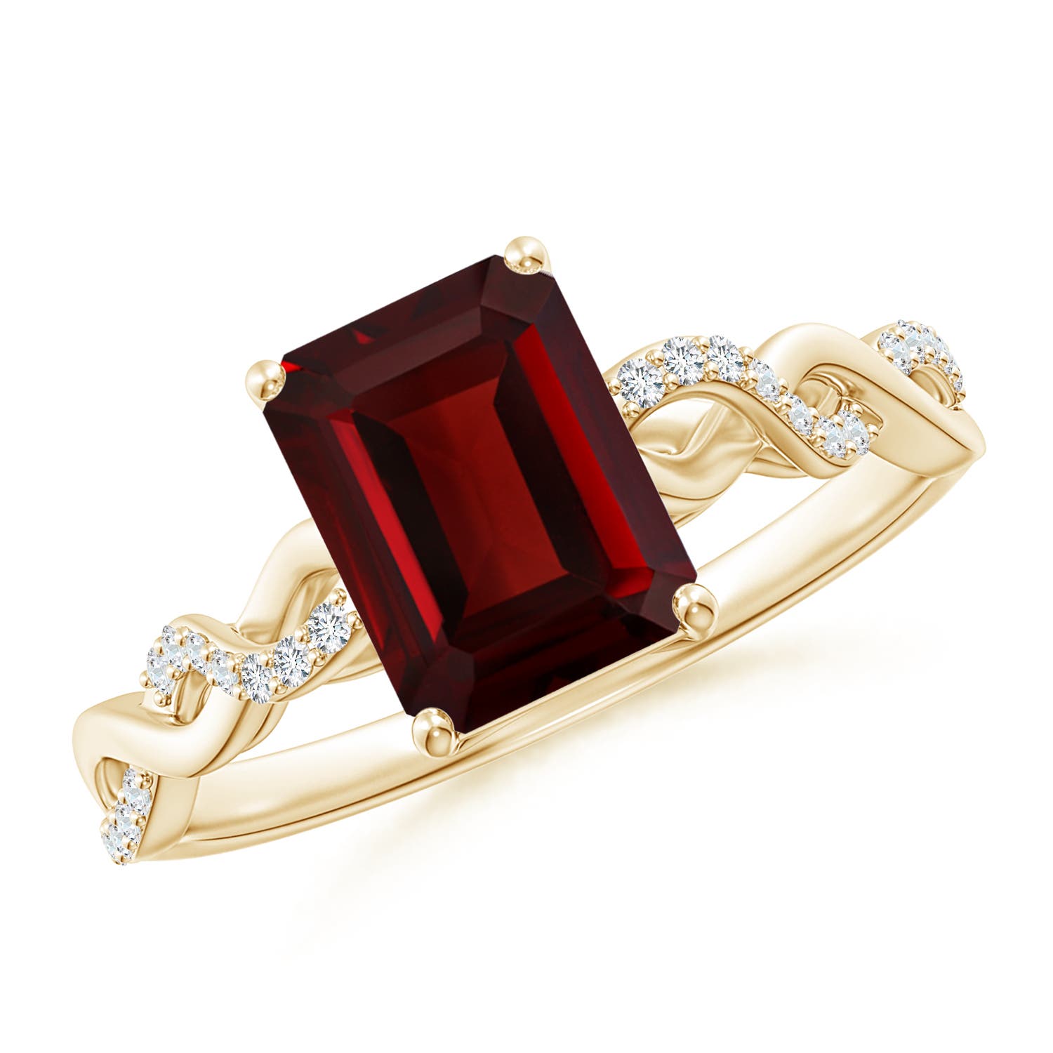 AAA - Garnet / 1.93 CT / 14 KT Yellow Gold