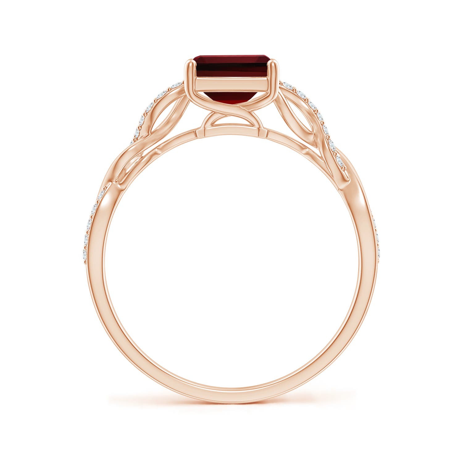 AAAA - Garnet / 1.93 CT / 14 KT Rose Gold