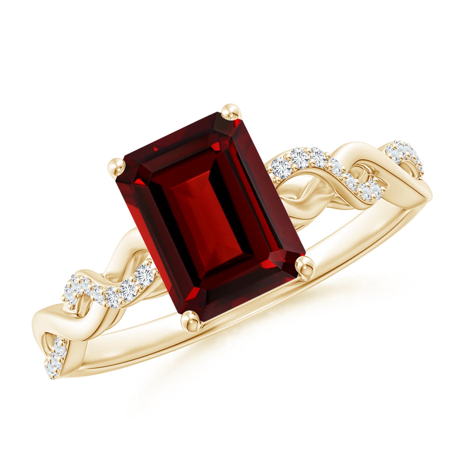 AAAA - Garnet / 1.93 CT / 14 KT Yellow Gold