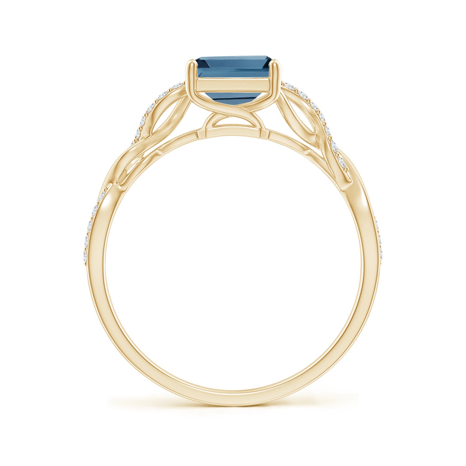 A - London Blue Topaz / 2.08 CT / 14 KT Yellow Gold