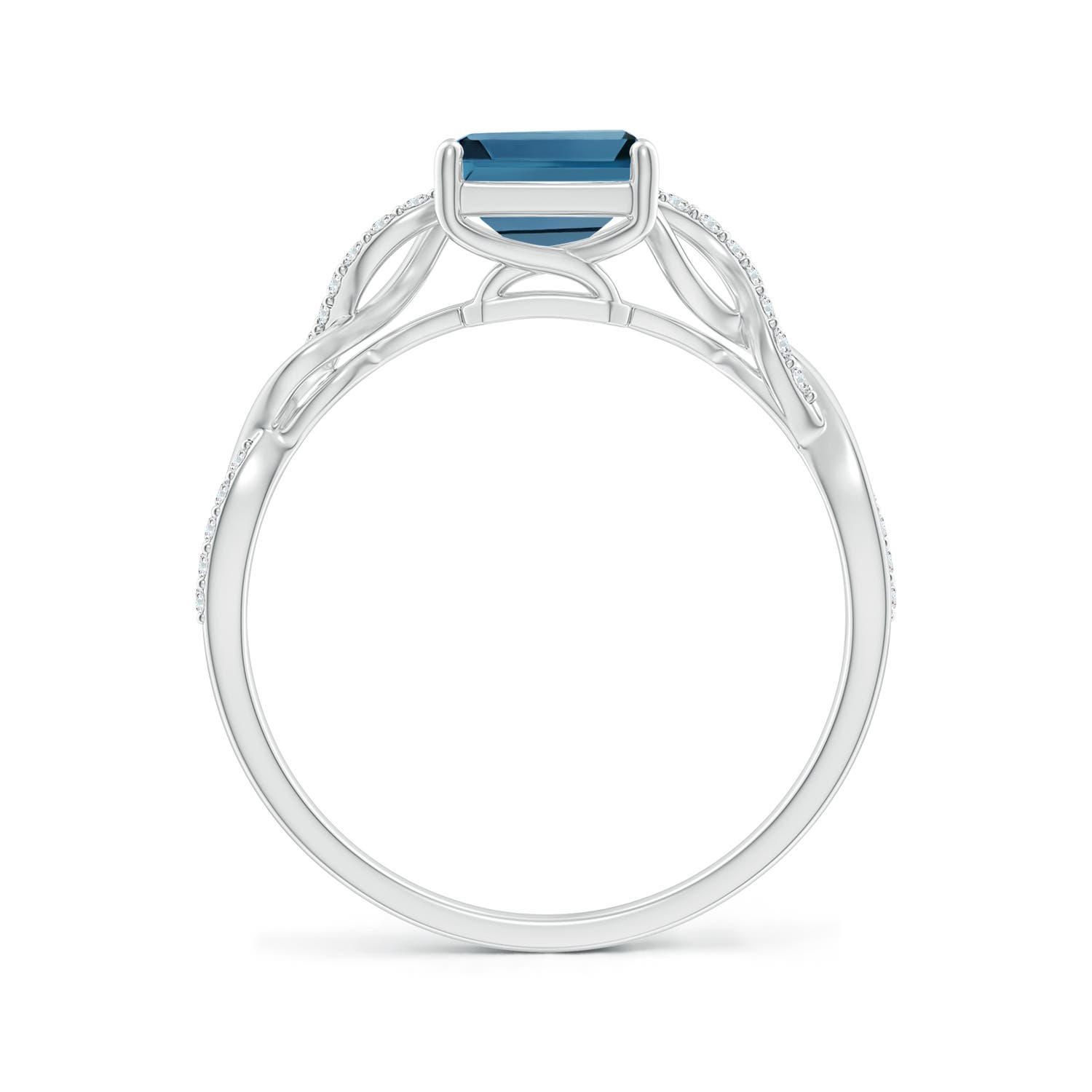 AA - London Blue Topaz / 2.08 CT / 14 KT White Gold