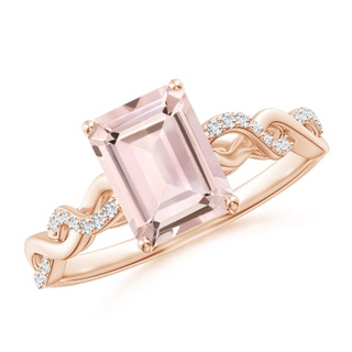 Emerald Cut AA Morganite