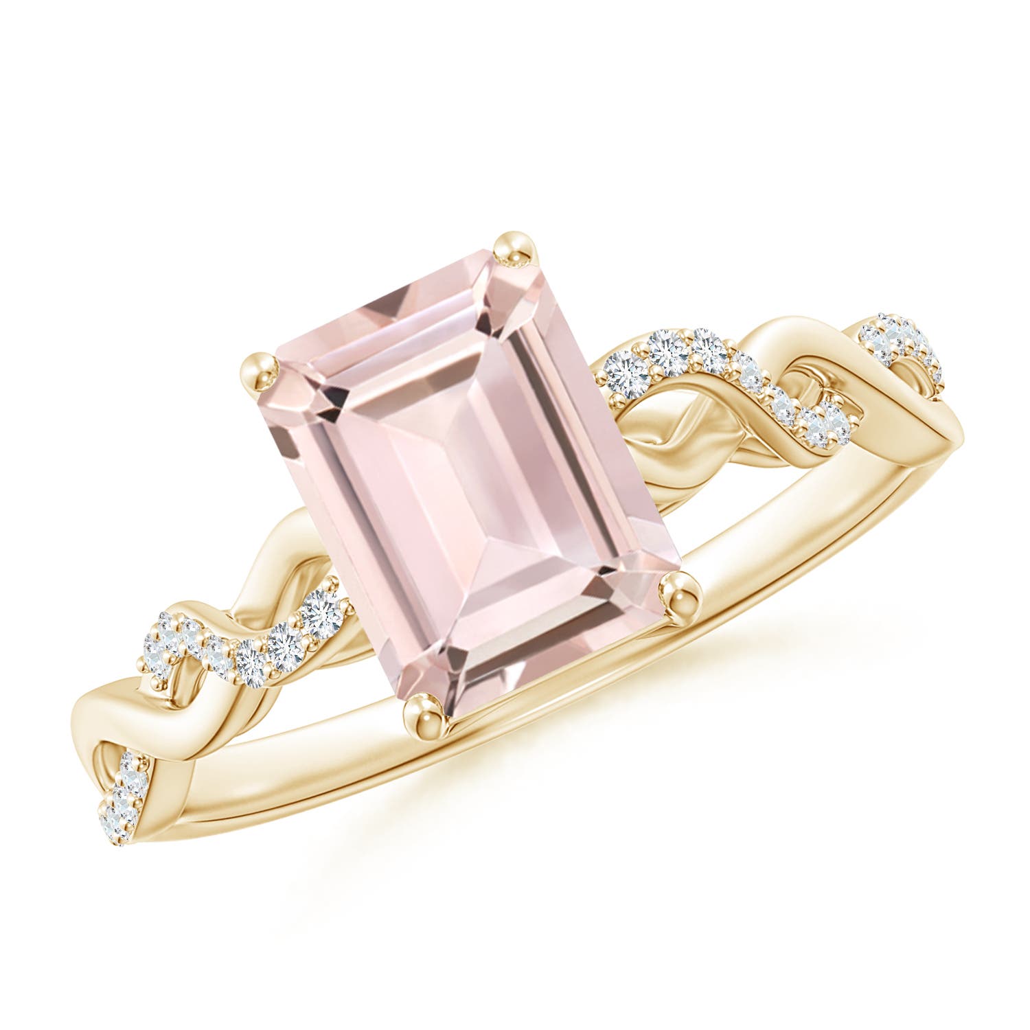 AA - Morganite / 1.53 CT / 14 KT Yellow Gold