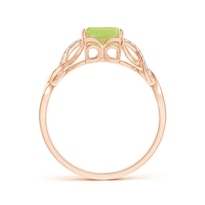 A - Peridot / 1.73 CT / 14 KT Rose Gold