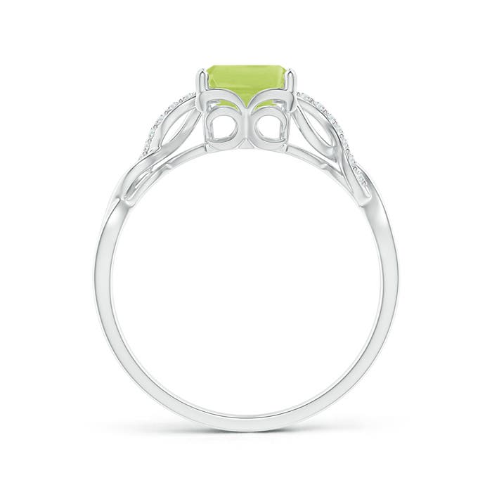 A - Peridot / 1.73 CT / 14 KT White Gold