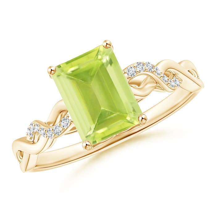 A - Peridot / 1.73 CT / 14 KT Yellow Gold