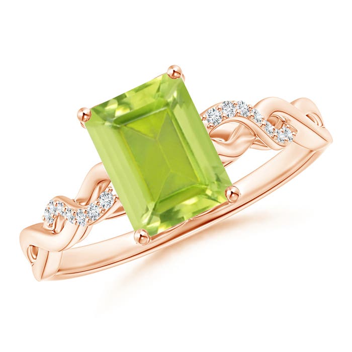 AA - Peridot / 1.73 CT / 14 KT Rose Gold