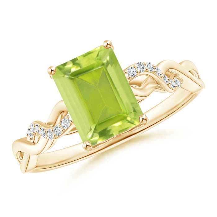 AA - Peridot / 1.73 CT / 14 KT Yellow Gold