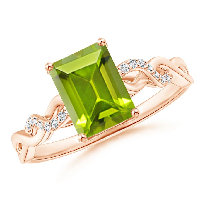 AAA - Peridot / 1.73 CT / 14 KT Rose Gold