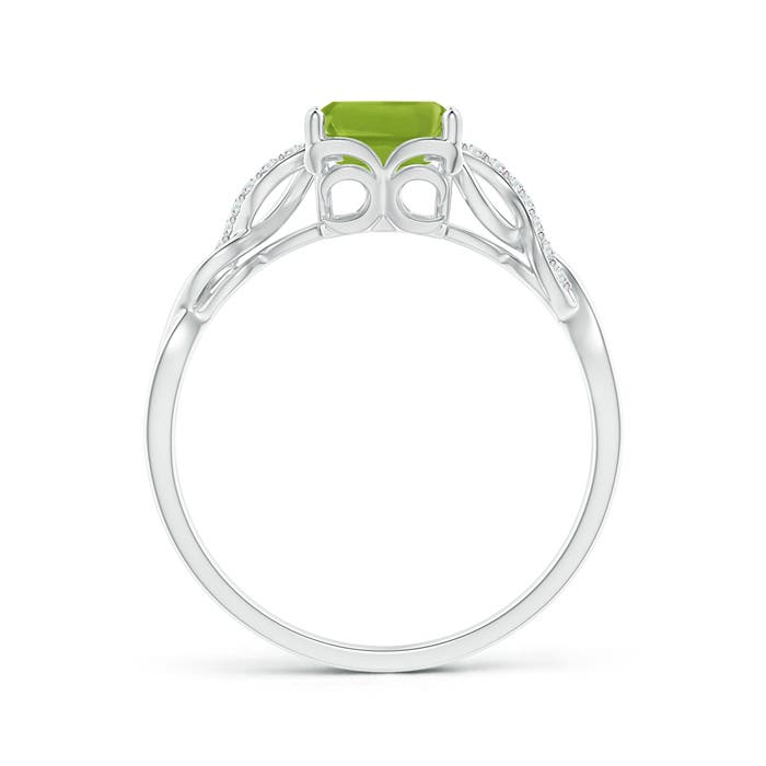 AAA - Peridot / 1.73 CT / 14 KT White Gold