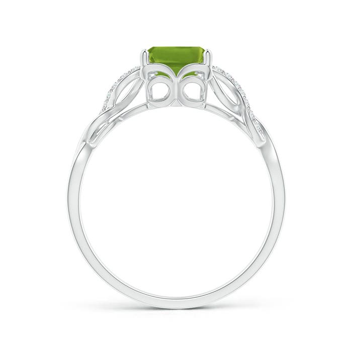 AAAA - Peridot / 1.73 CT / 14 KT White Gold