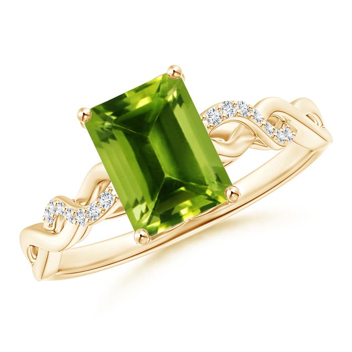 AAAA - Peridot / 1.73 CT / 14 KT Yellow Gold