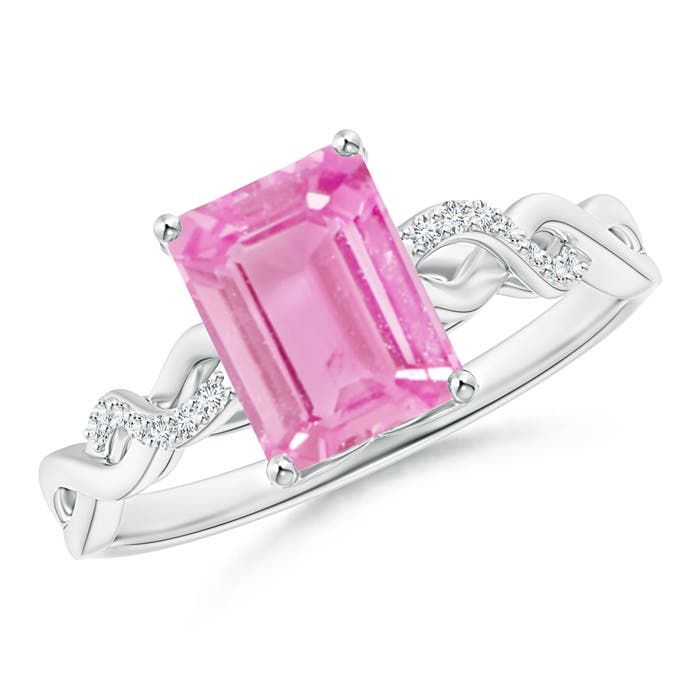 A - Pink Sapphire / 1.63 CT / 14 KT White Gold