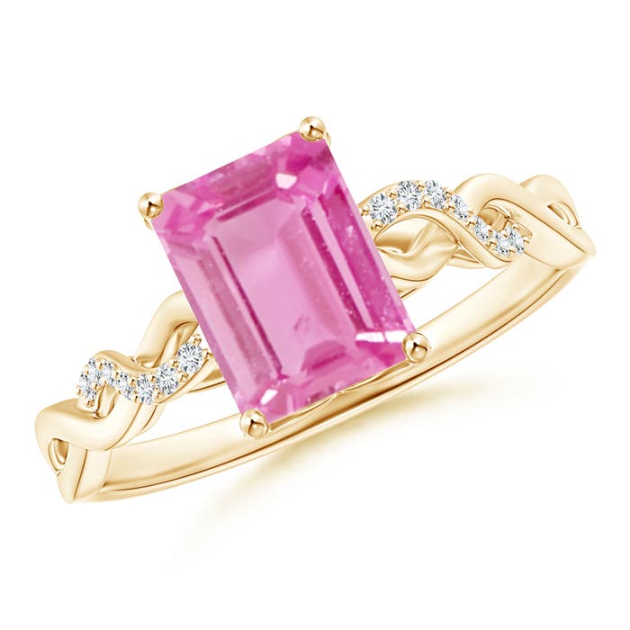 AA - Pink Sapphire / 1.63 CT / 14 KT Yellow Gold