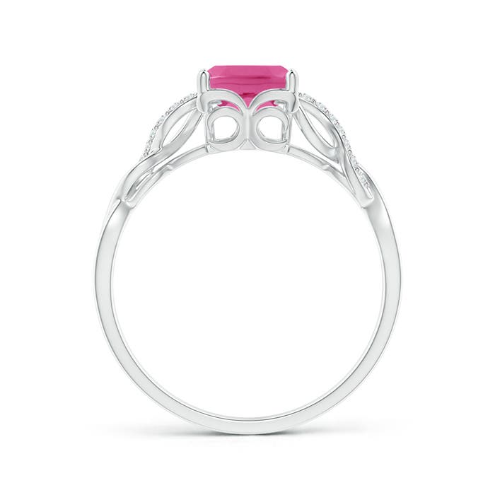 AAA - Pink Sapphire / 1.63 CT / 14 KT White Gold