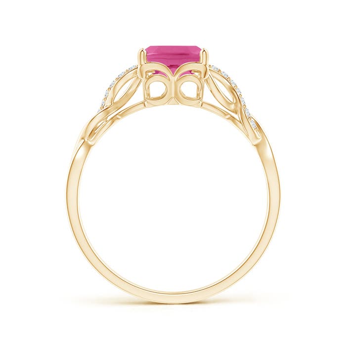 AAA - Pink Sapphire / 1.63 CT / 14 KT Yellow Gold