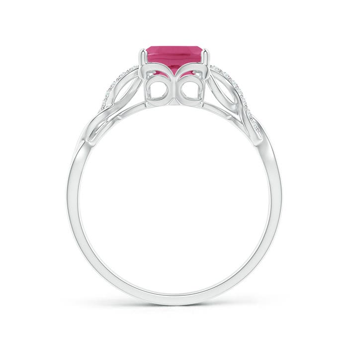 AAAA - Pink Sapphire / 1.63 CT / 14 KT White Gold