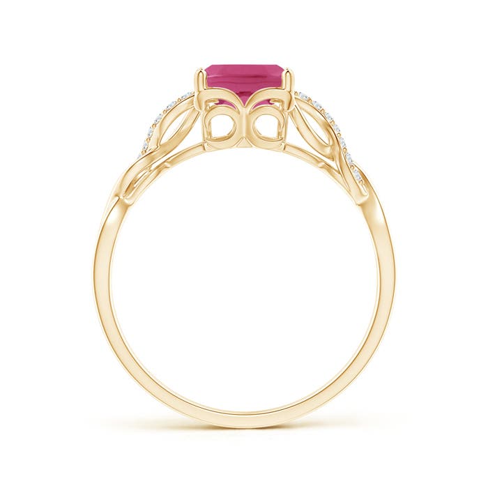 AAAA - Pink Sapphire / 1.63 CT / 14 KT Yellow Gold