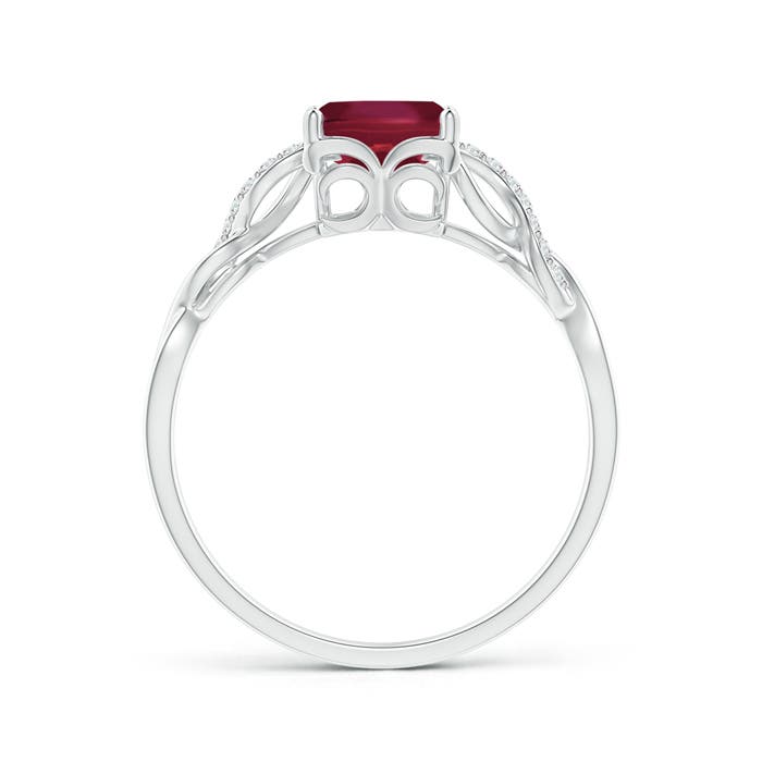 A - Ruby / 1.73 CT / 14 KT White Gold