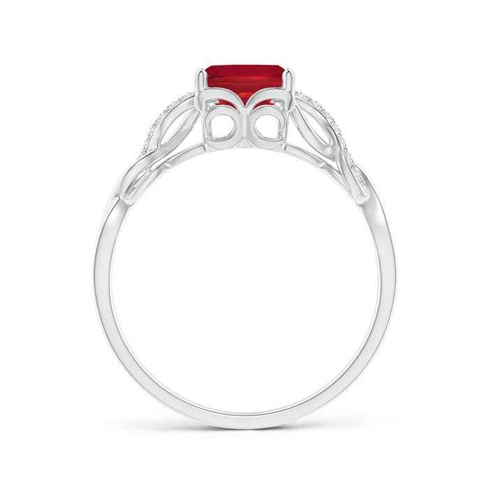 AA - Ruby / 1.73 CT / 14 KT White Gold