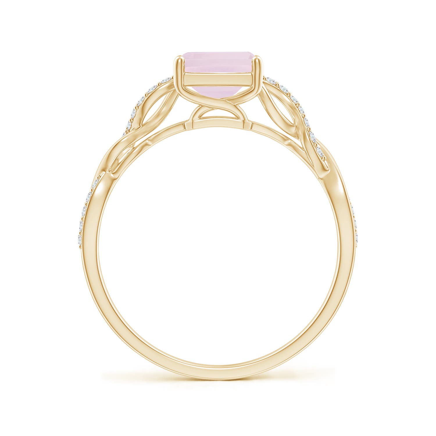 A - Rose Quartz / 1.68 CT / 14 KT Yellow Gold