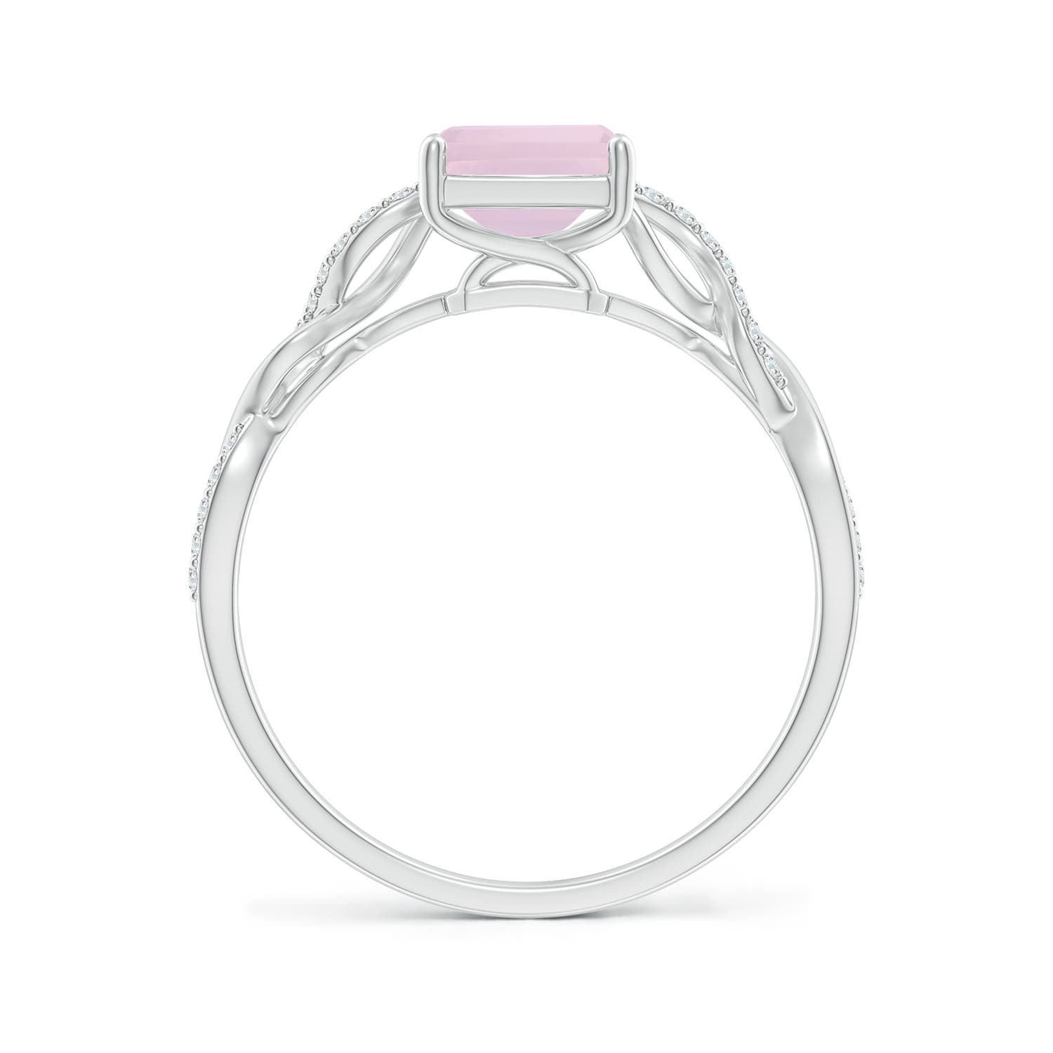 AA - Rose Quartz / 1.68 CT / 14 KT White Gold