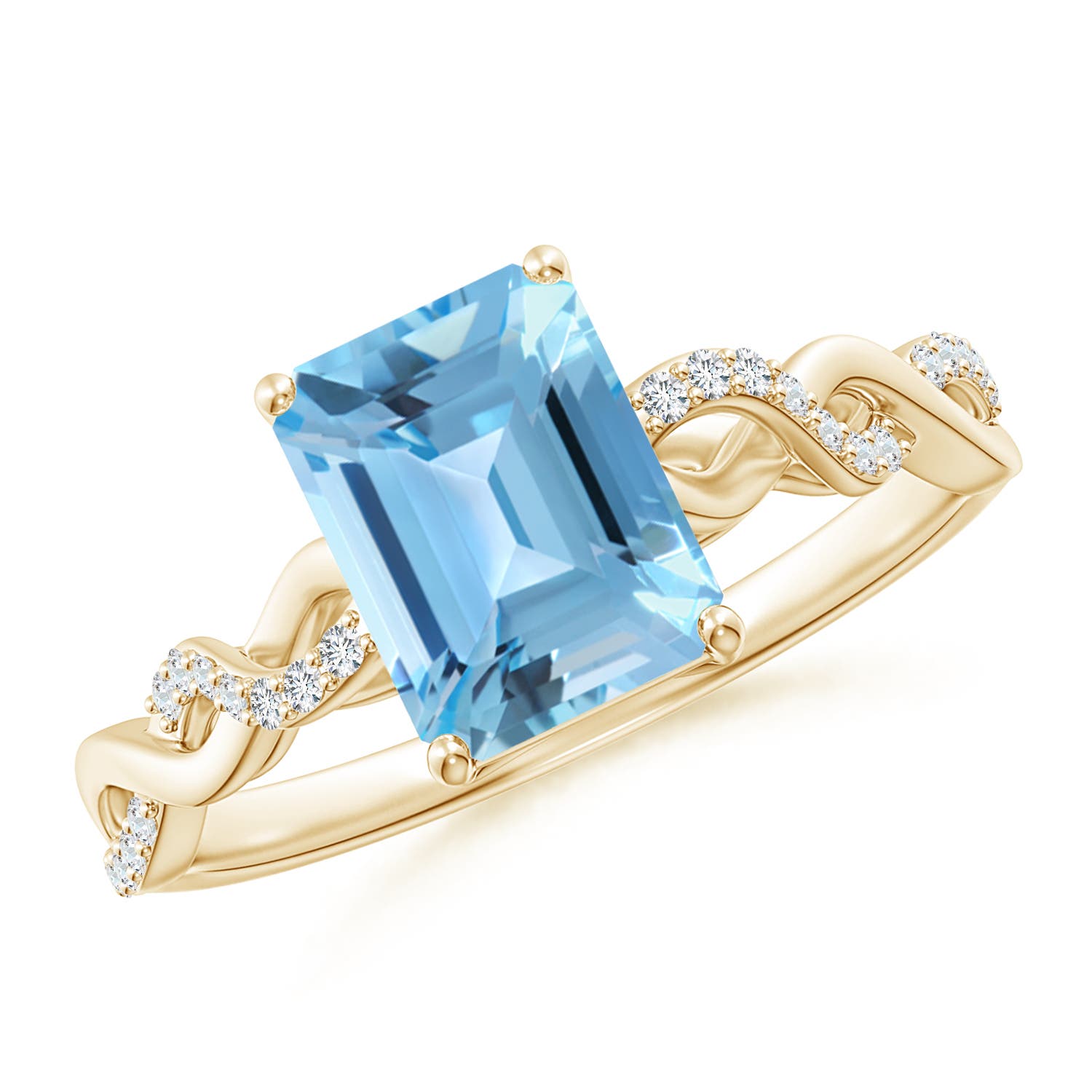 A - Swiss Blue Topaz / 2.08 CT / 14 KT Yellow Gold