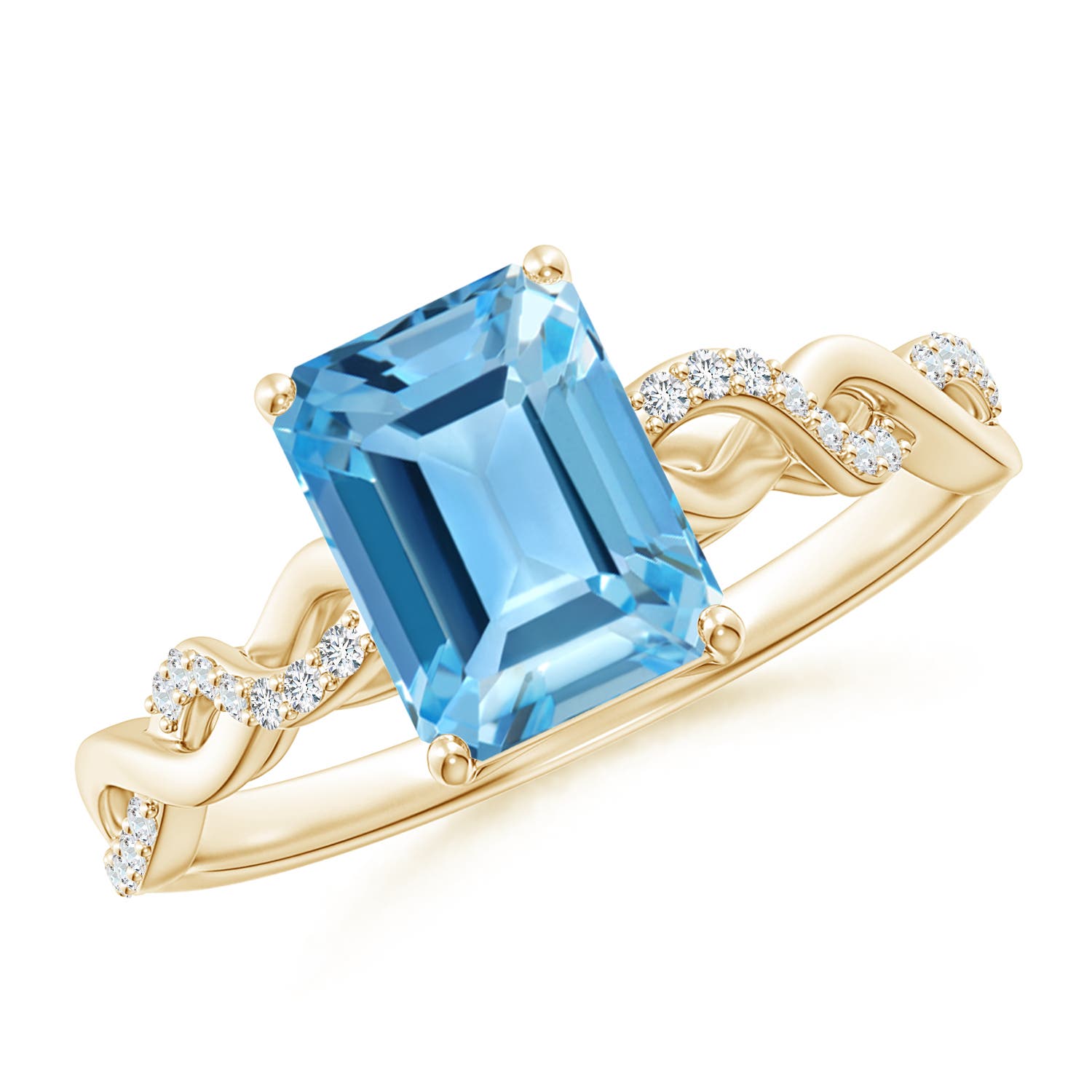 AA - Swiss Blue Topaz / 2.08 CT / 14 KT Yellow Gold