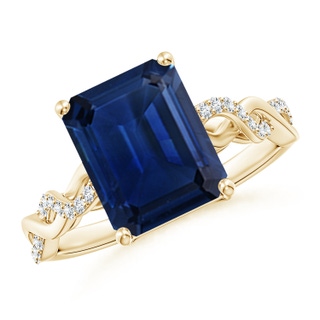 Emerald Cut AAA Blue Sapphire