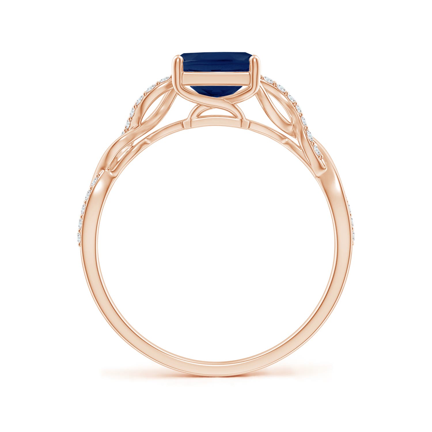 A - Blue Sapphire / 1.78 CT / 14 KT Rose Gold