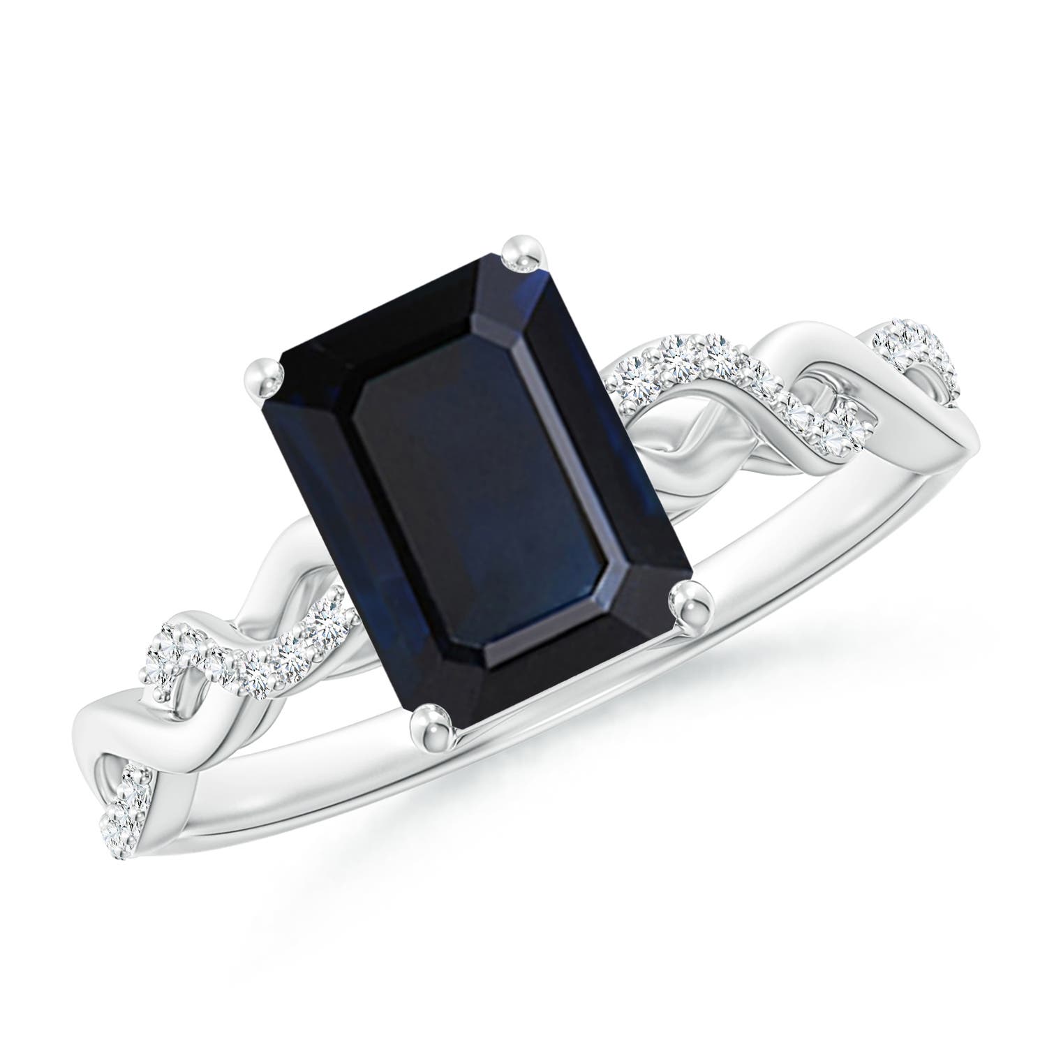 A - Blue Sapphire / 1.78 CT / 14 KT White Gold