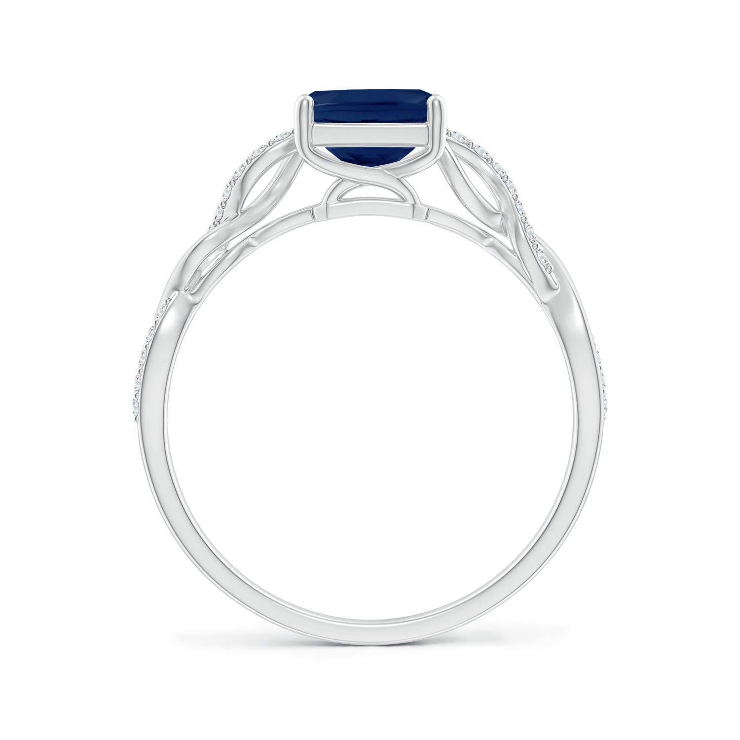 A - Blue Sapphire / 1.78 CT / 14 KT White Gold