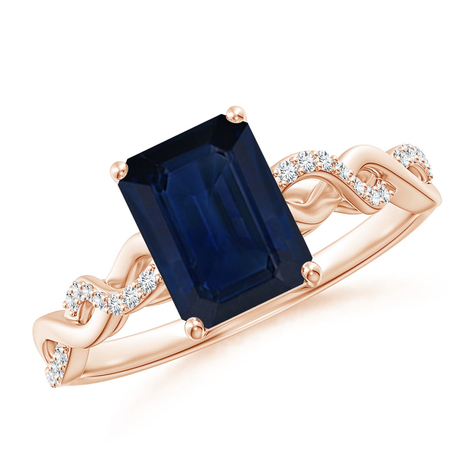 AA - Blue Sapphire / 1.78 CT / 14 KT Rose Gold