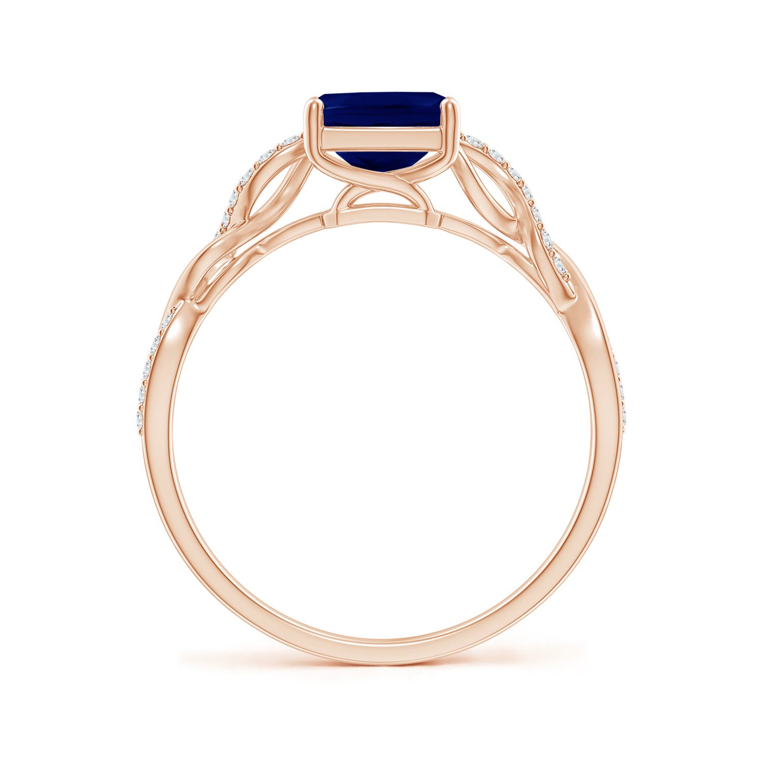 AA - Blue Sapphire / 1.78 CT / 14 KT Rose Gold