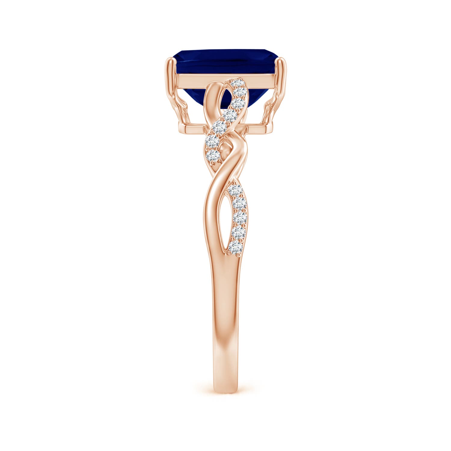 AA - Blue Sapphire / 1.78 CT / 14 KT Rose Gold