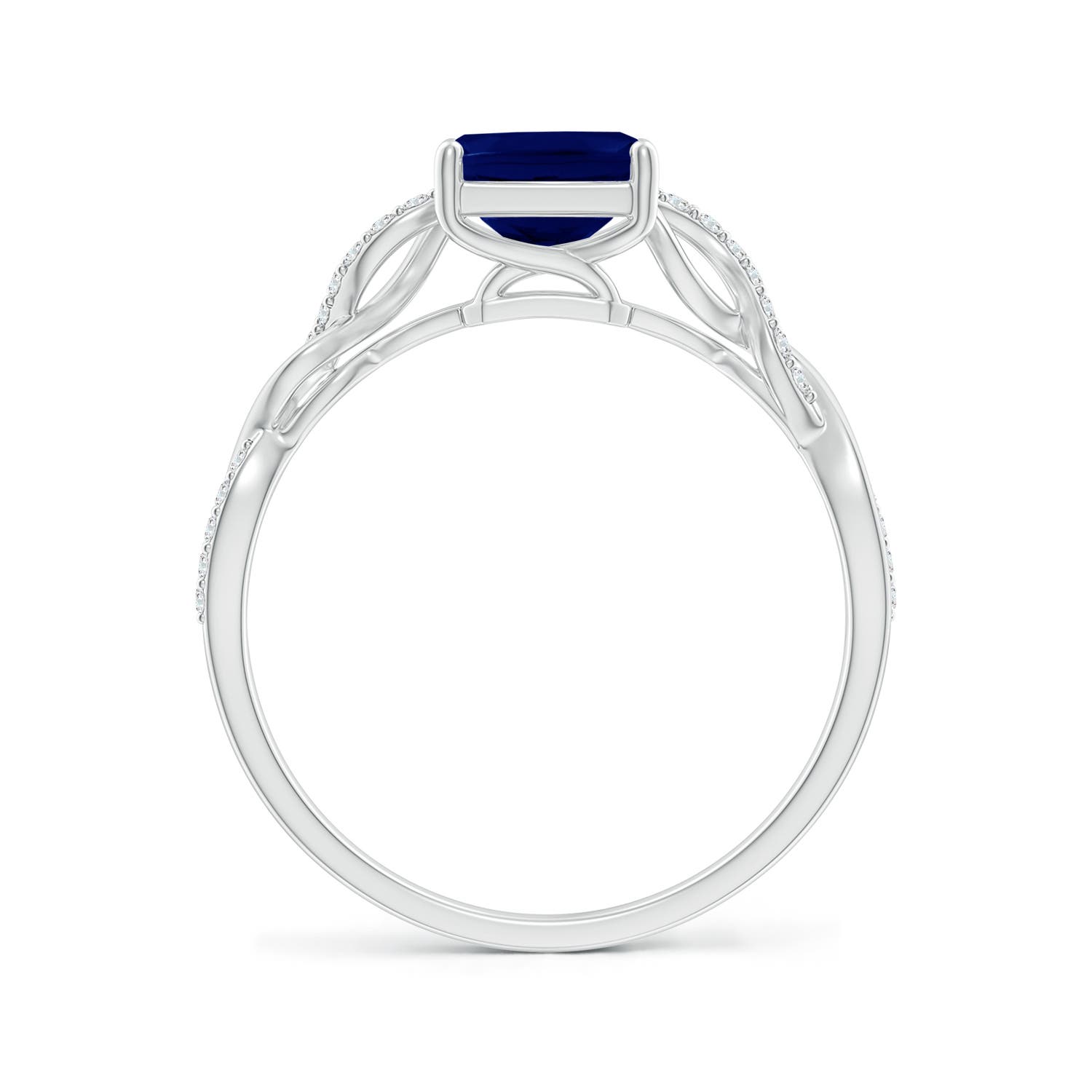 AA - Blue Sapphire / 1.78 CT / 14 KT White Gold