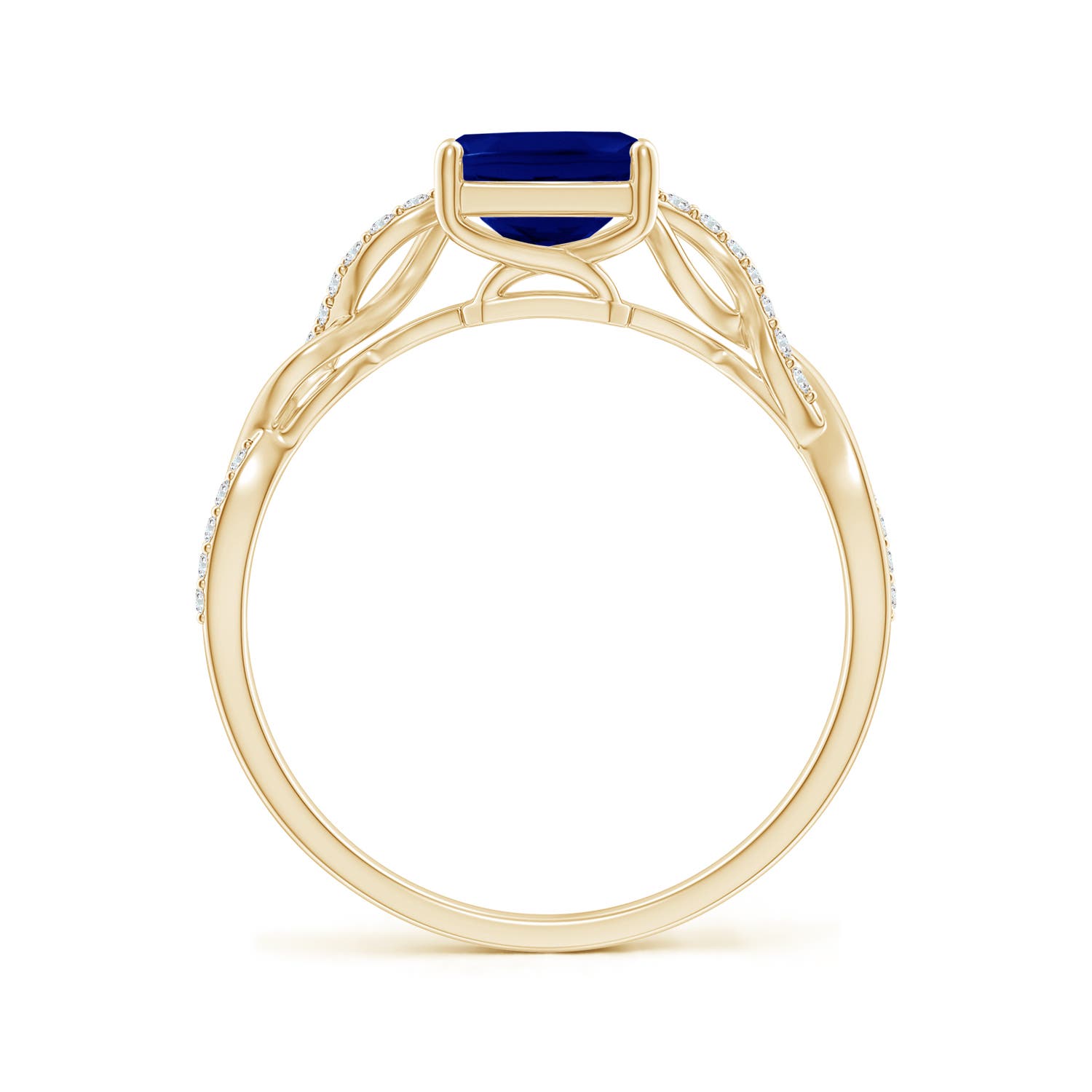 AAA - Blue Sapphire / 1.78 CT / 14 KT Yellow Gold