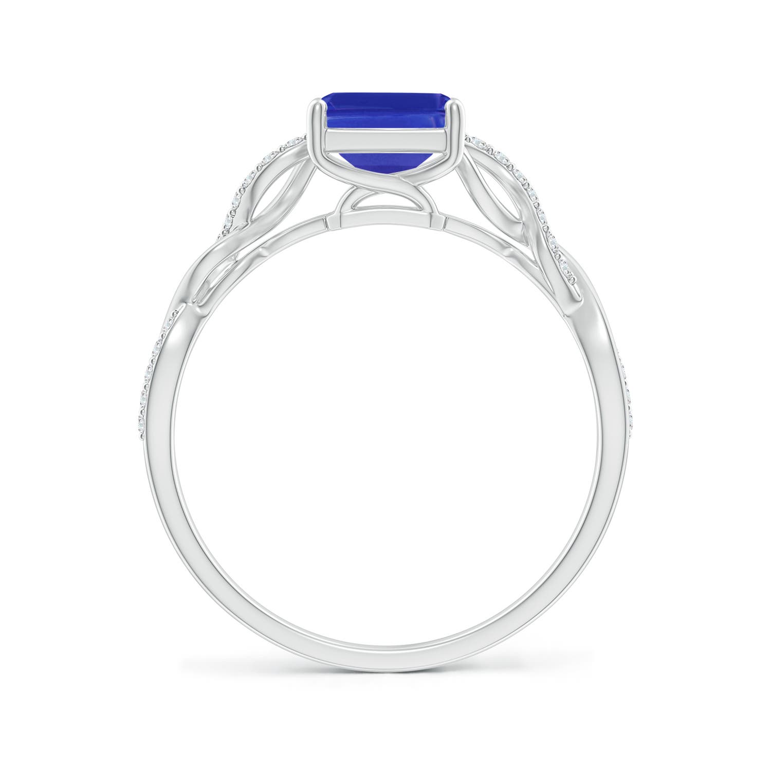 AAAA - Tanzanite / 1.63 CT / 14 KT White Gold