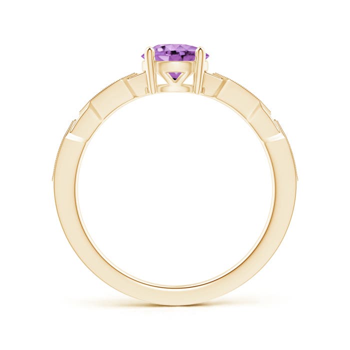 A - Amethyst / 0.87 CT / 14 KT Yellow Gold