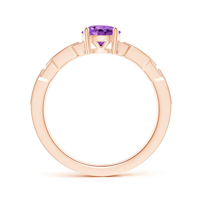 AA - Amethyst / 0.87 CT / 14 KT Rose Gold